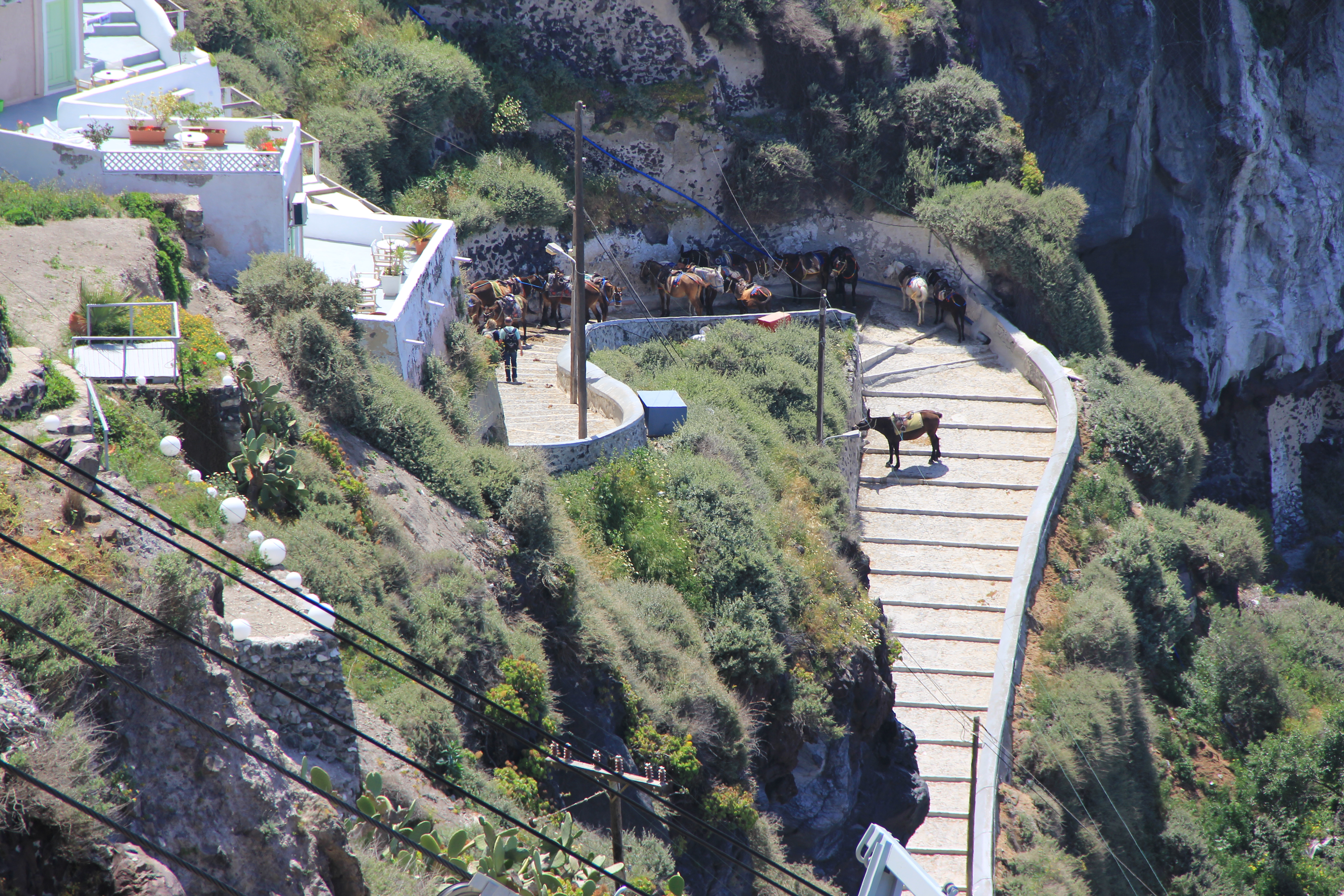 Stairs in Santorini